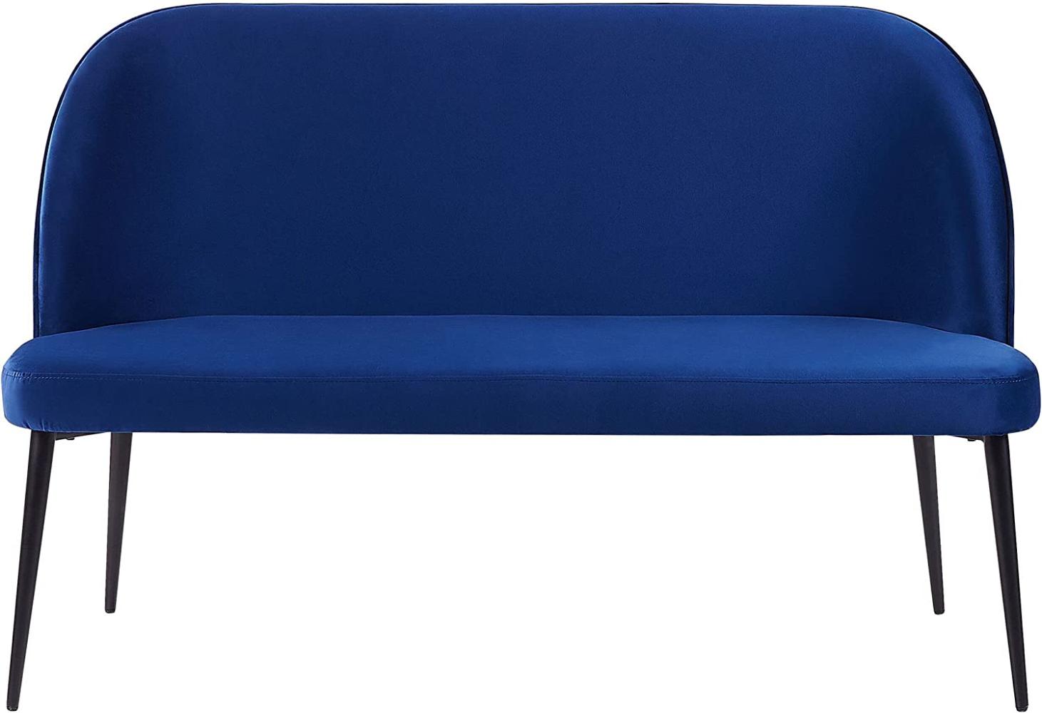 2-Sitzer Sofa Samtstoff marineblau OSBY Bild 1