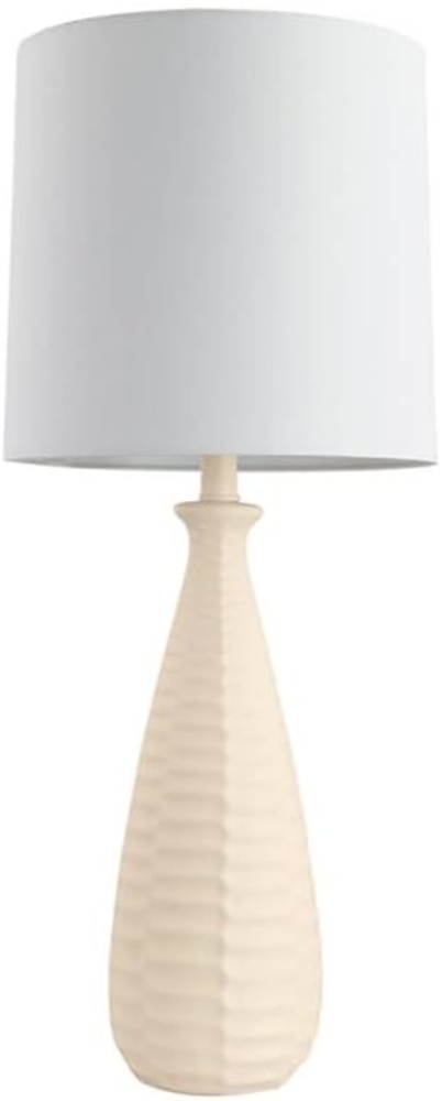 HOME DELUXE Große Tischlampe mit Stoffschirm MELVA - Creme Bild 1