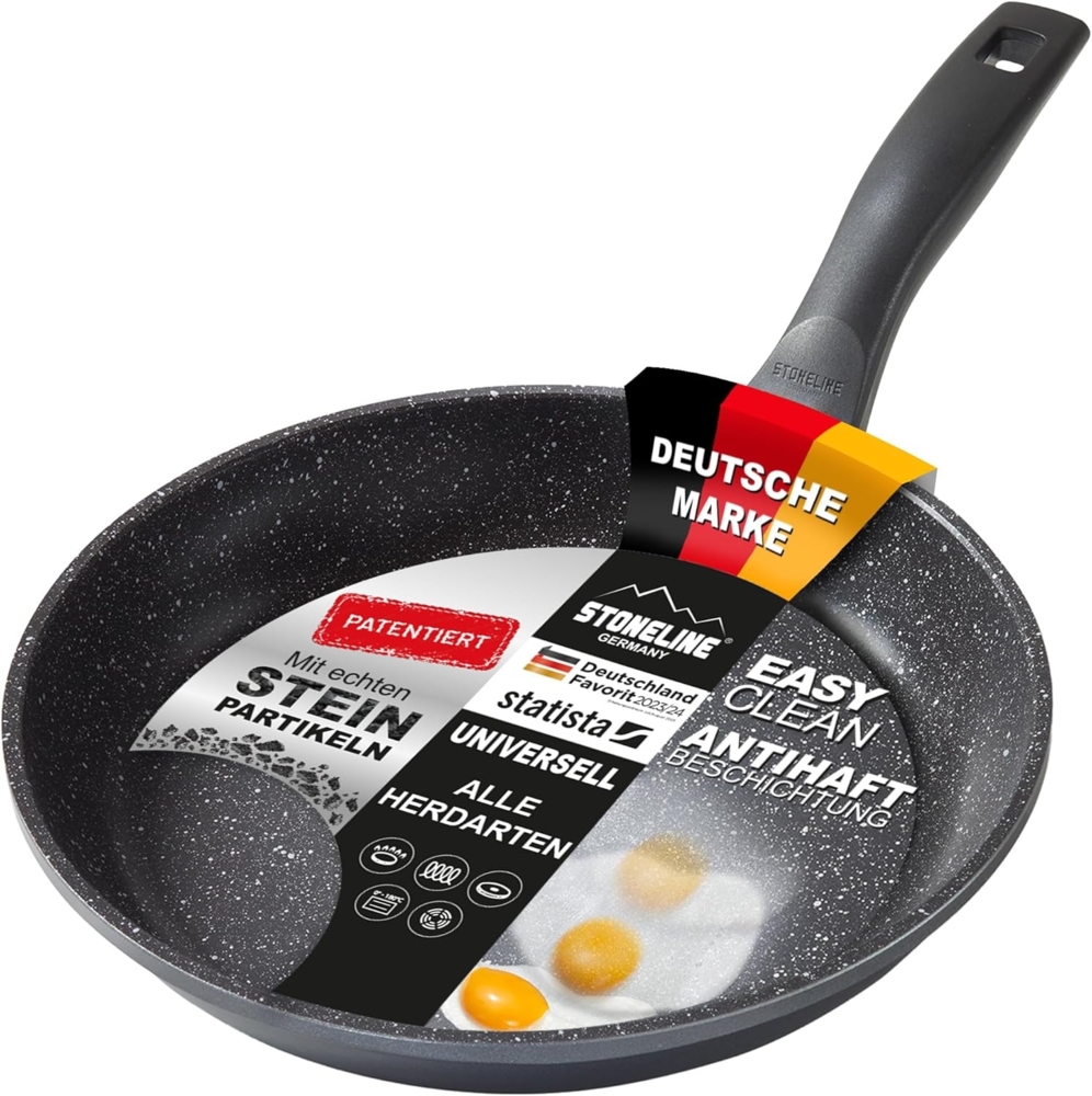 Patelnia Stoneline Stoneline Pan 6843 Frying Diameter 26 cm Suitable for induction hob Fixed handle Anthracite Bild 1
