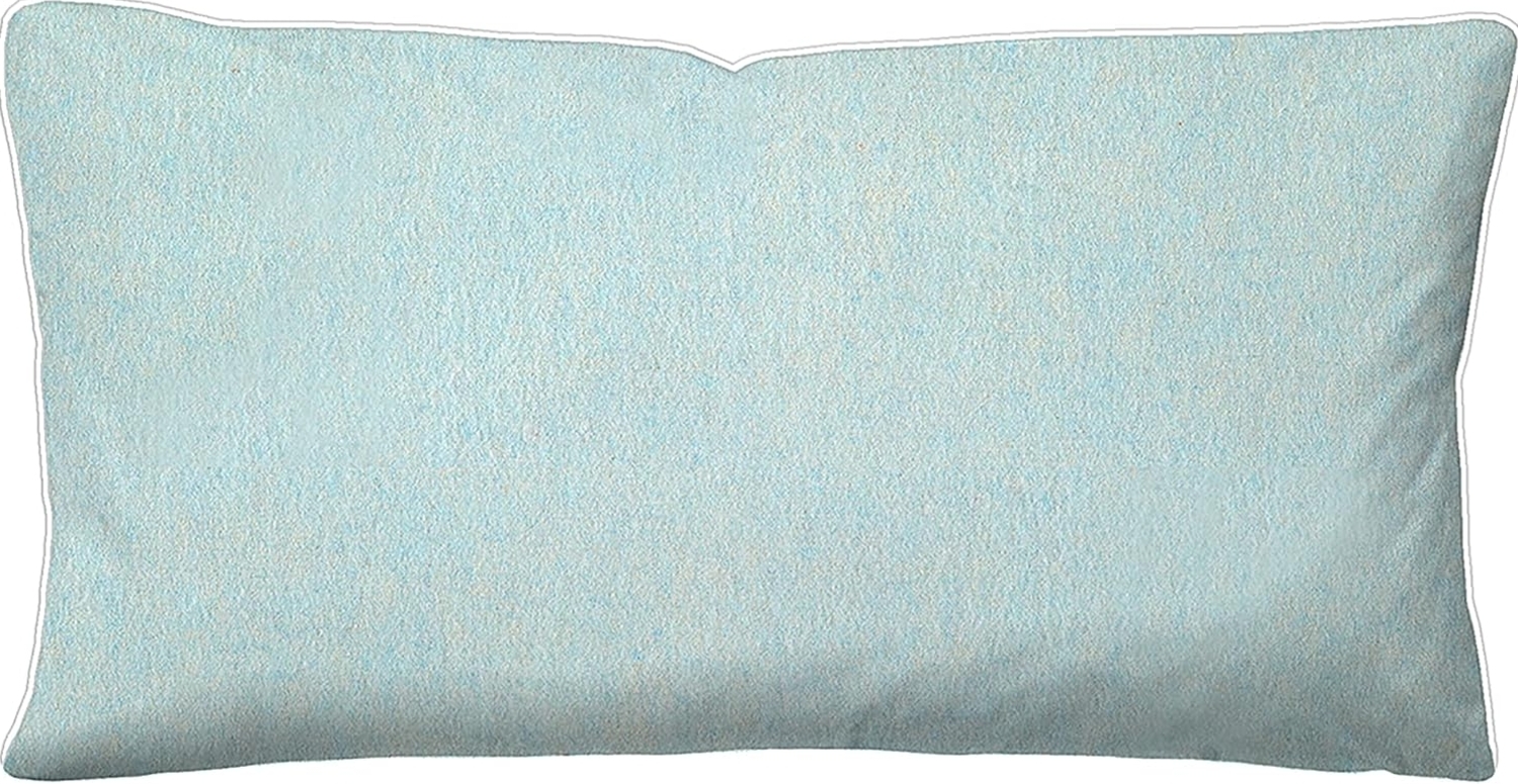 biberna Melange-Flanell Kissenbezug 0840500 MELANGE UNI, ciel, 1x 40x80 cm Bild 1