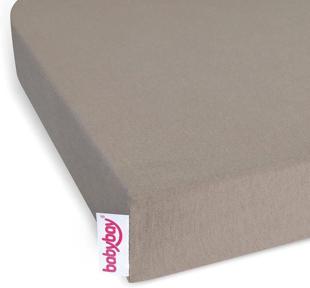 Babybay Jersey Spannbettlaken nougat für Maxi, Midi, Mini, Boxspring, Trend und Comfort Bild 1