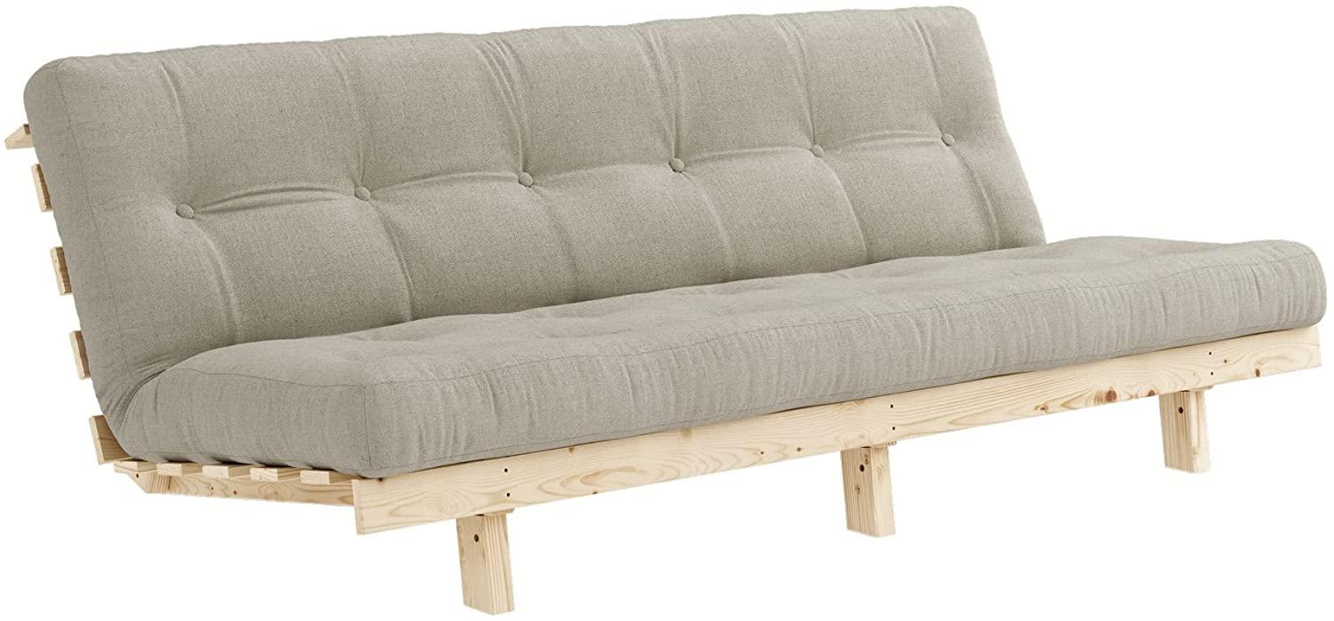 Karup Design LEAN Futonsofa Gestell Natur, Matratze Leinen Bild 1