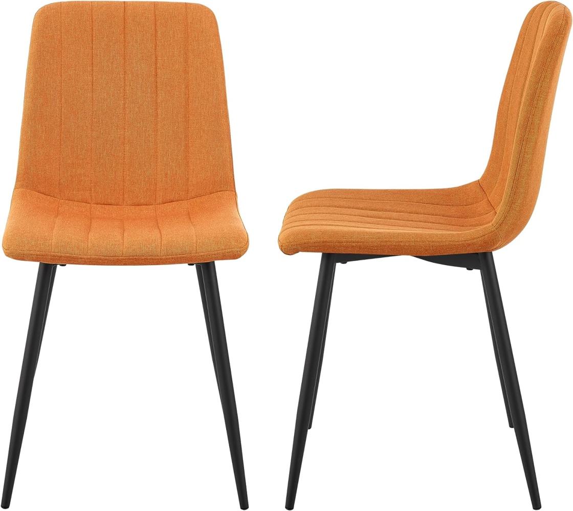 Esszimmerstuhl Elsern 2er Set Orange [en. casa] Bild 1