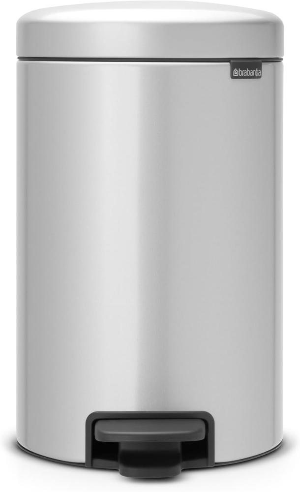 Brabantia 'NewIcon' Treteimer, Metallic Grey, 12 Liter Bild 1