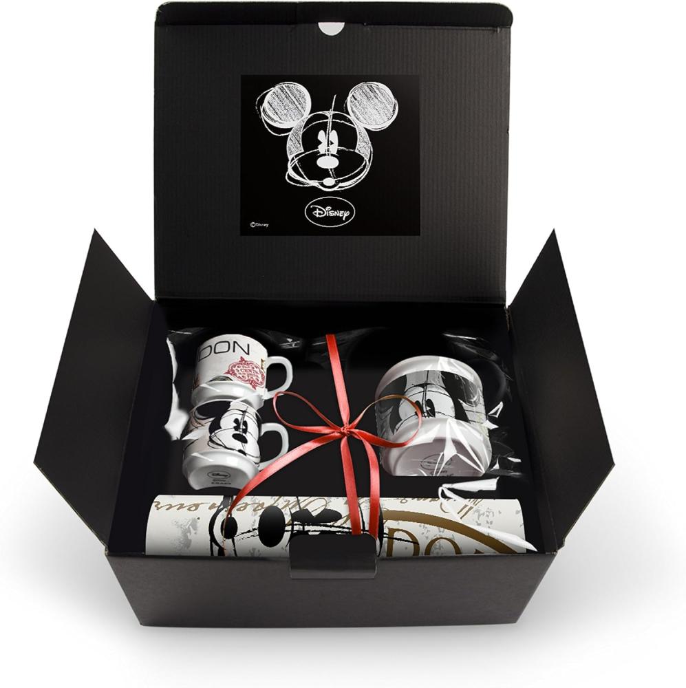 Disney Walt WMSET 26 KaffeeTasse, Modell London und Zuckerdose und Platzdeckchen, Porzellan, Mehrfarbig, 4 Einheiten Bild 1