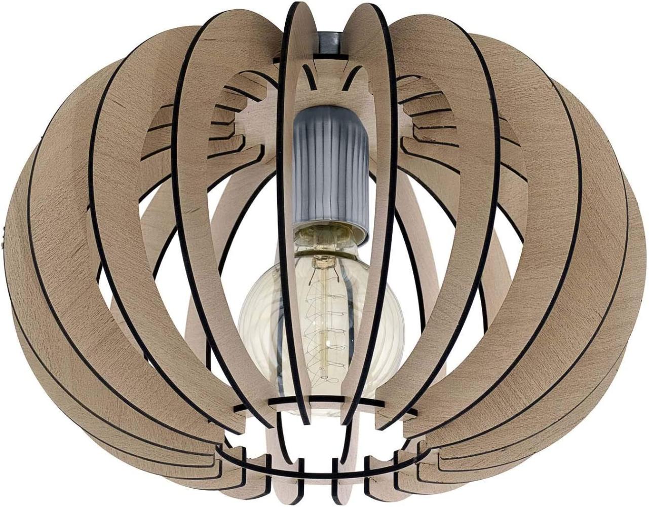 Eglo 95036 Deckenleuchte STELLATO in Holzlamellenoptik ahorn Ø 30cm Bild 1