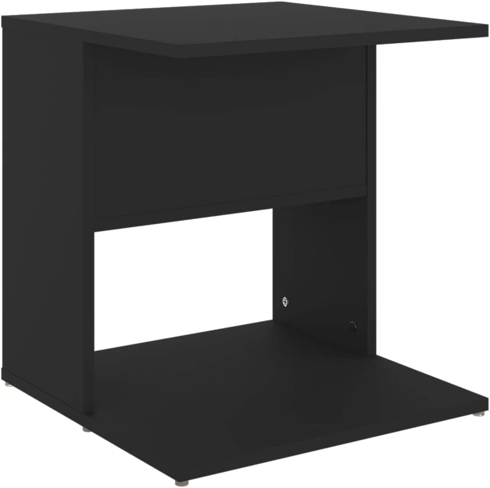 vidaXL Beistelltisch Schwarz 45 x 45 x 48 cm Spanplatte Bild 1
