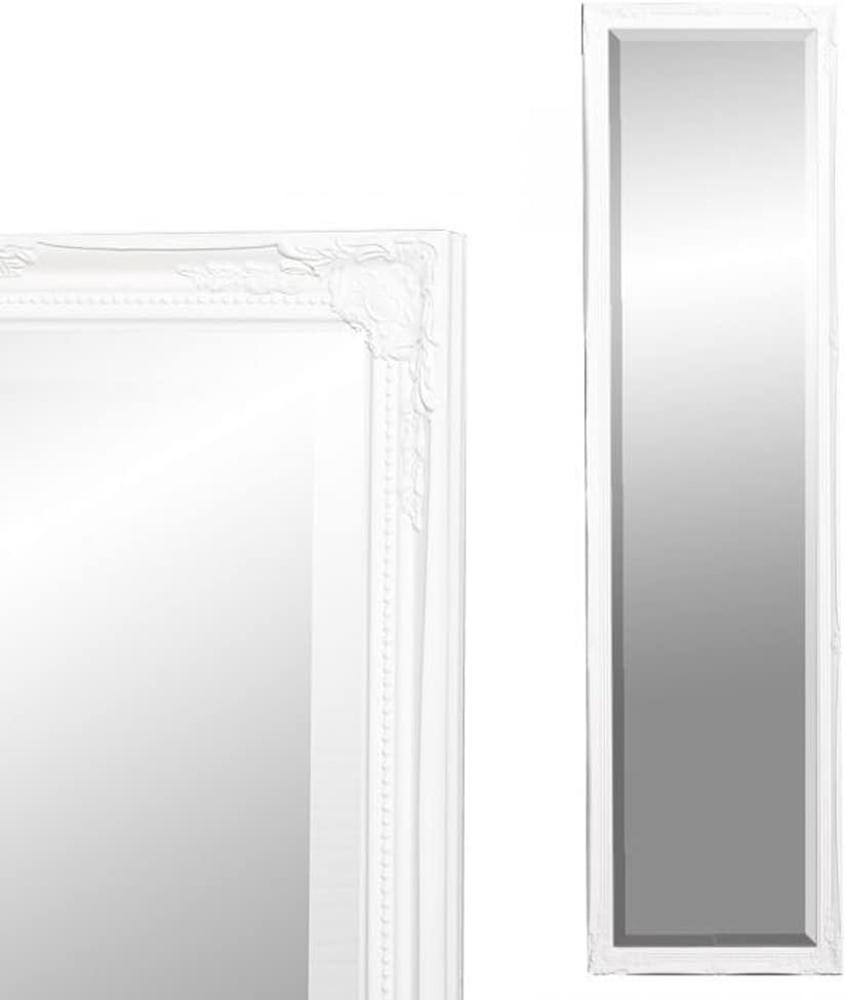 Spiegel GRACY barock Antik-Weiß 150x40 cm Wandspiegel Flurspiegel Badspiegel Bild 1