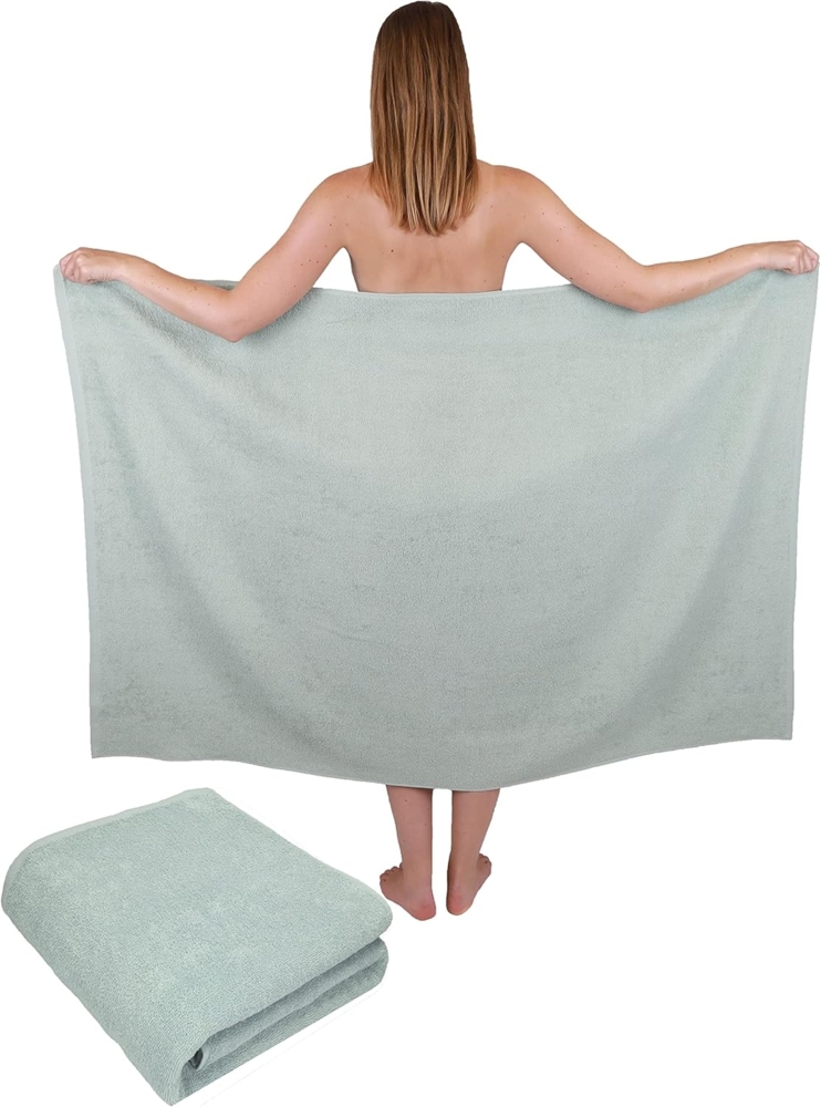 Betz Badetuch 2 Stück Maxi Duschtücher XXL Berlin Größe 100x150cm, 100% Baumwolle Bild 1