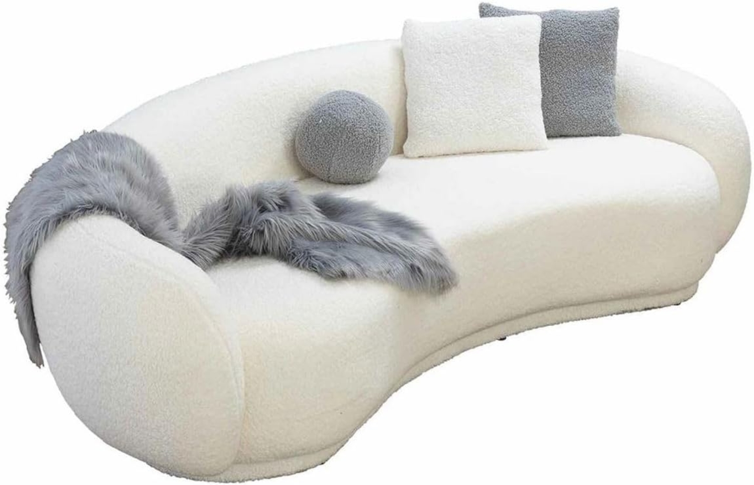 Casa Padrino Luxus Sofa Weiß 230 cm - Wohnzimmer & Hotel Möbel Bild 1
