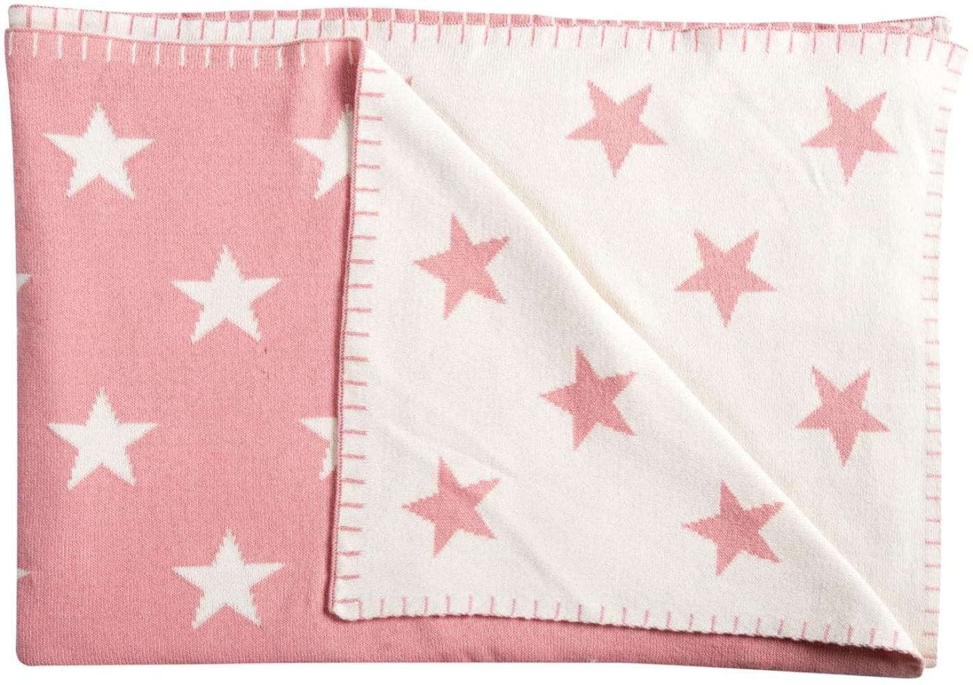 Schardt 'Big Star' Kuscheldecke rosa/beige, 95x120 cm Bild 1