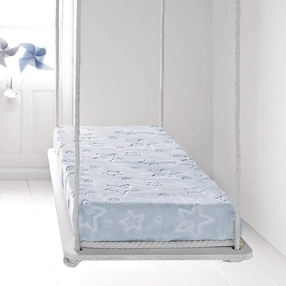 PIELSA Baby - 6627-62 Babydecke, Babydecke, Neugeborene, Babydecke, Winterdecke, Babydecke, Babydecke, geprägte Decke, Kinderbett, Blau, Größe 110 x 140 cm Bild 1