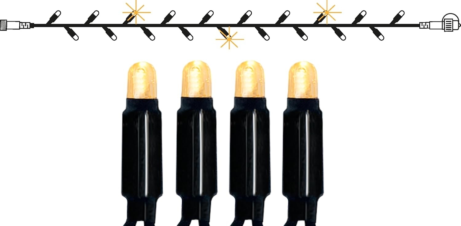 Outdoor-Lichterkette ,EXTRA', System 24 Zubehör, 49 LEDs, Funkel-Effekt, warmweiß, L 5m, 1,02W Bild 1