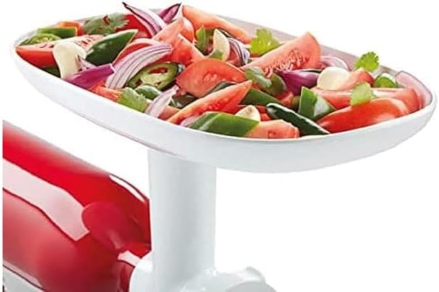 Optionales Zubehör für KitchenAid Küchenmaschinen Einfüll-Tablett 5KSMFT für Fleischwolf 5KSMFGA Bild 1