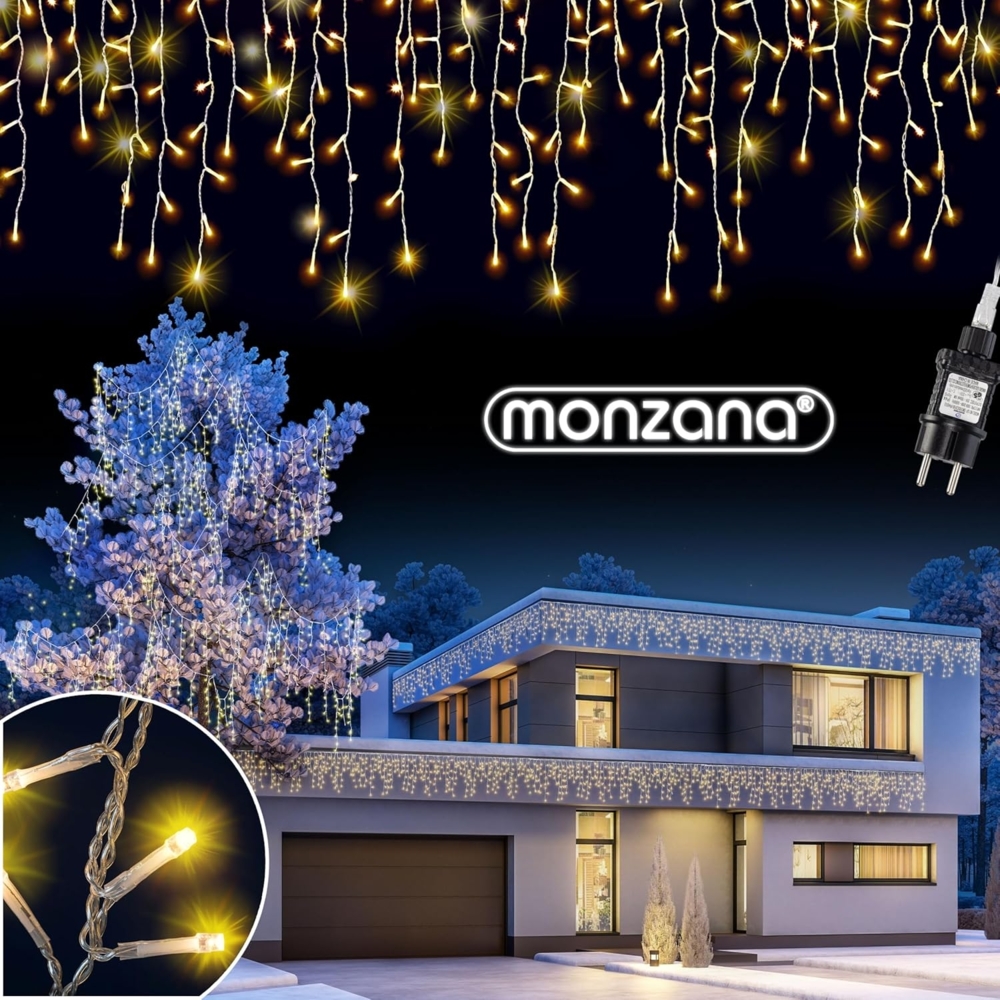 monzana Lichterkette Monzana, Lichterkette 600 LED Stromsparend IP44 Regenlichterkette Bild 1