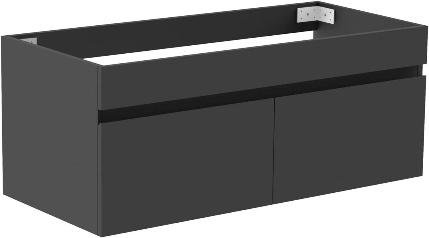 Waschbeckenunterschrank 100 cm Unterschrank Waschtischunterschrank Anthrazit Bild 1