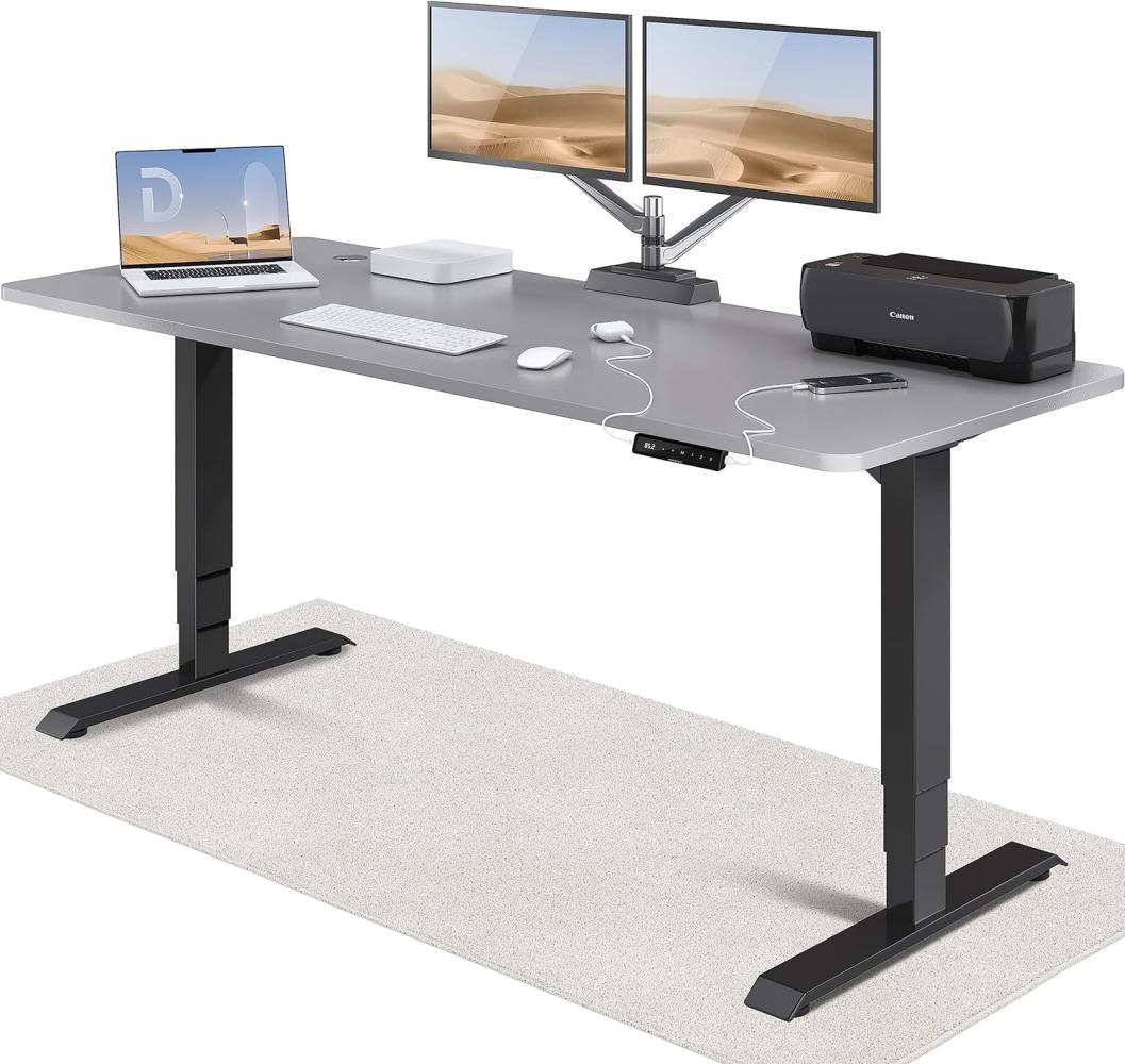 Höhenverstellbarer Schreibtisch (200 x 80 cm) - Schreibtisch Höhenverstellbar Elektrisch mit Flüsterleisem Dual-Motor & Touchscreen - Hohe Tragfähigkeit - Stehtisch von Desktronic Bild 1