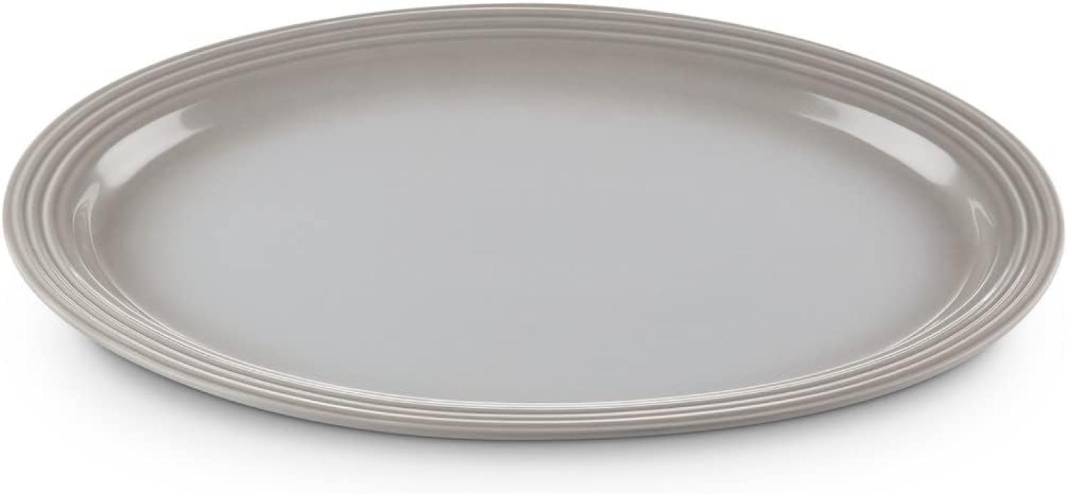 Le Creuset Servierplatte oval 46 cm Perlgrau Bild 1