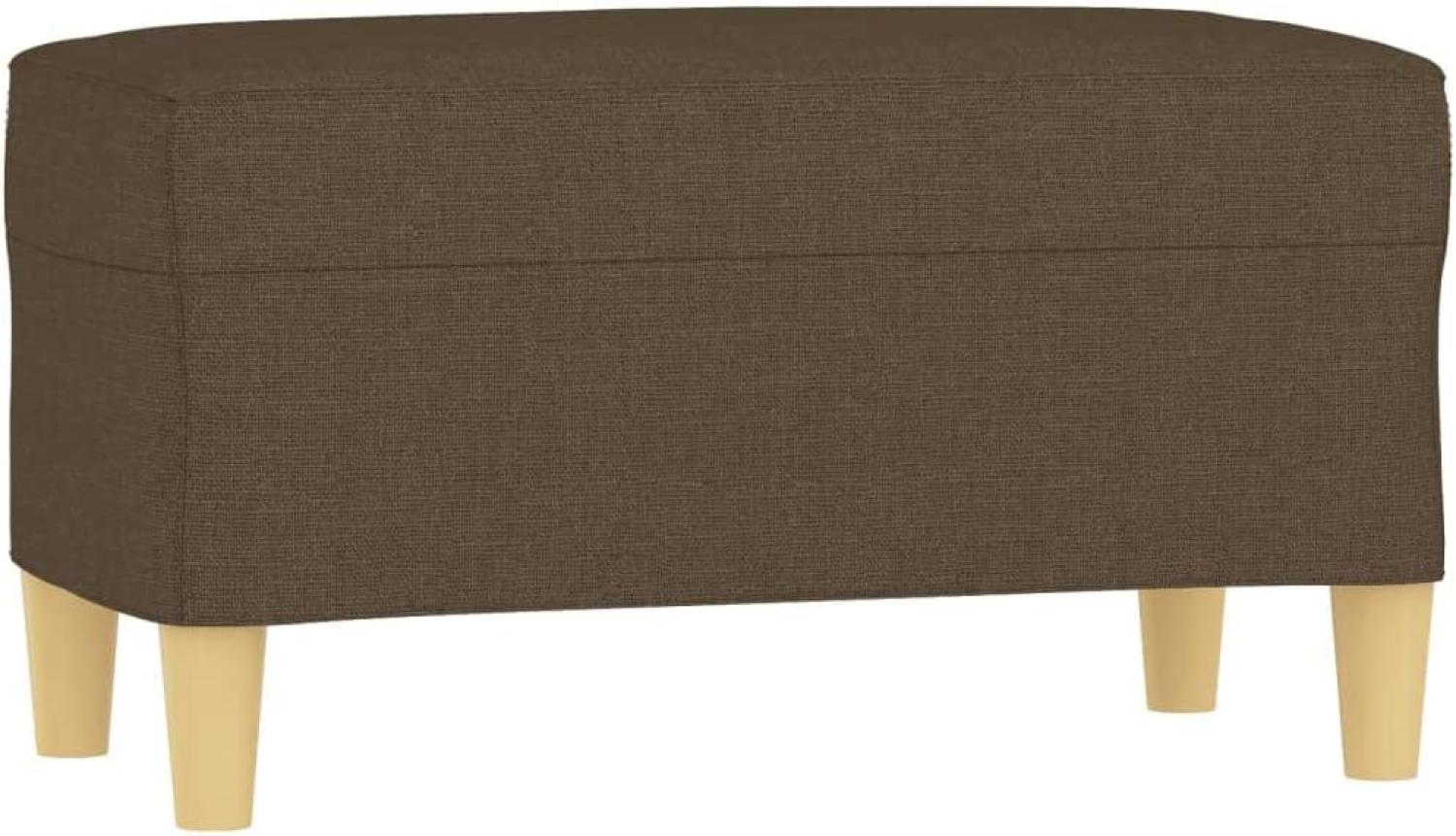 vidaXL Sitzbank Braun 70x35x41 cm Stoff 349370 Bild 1