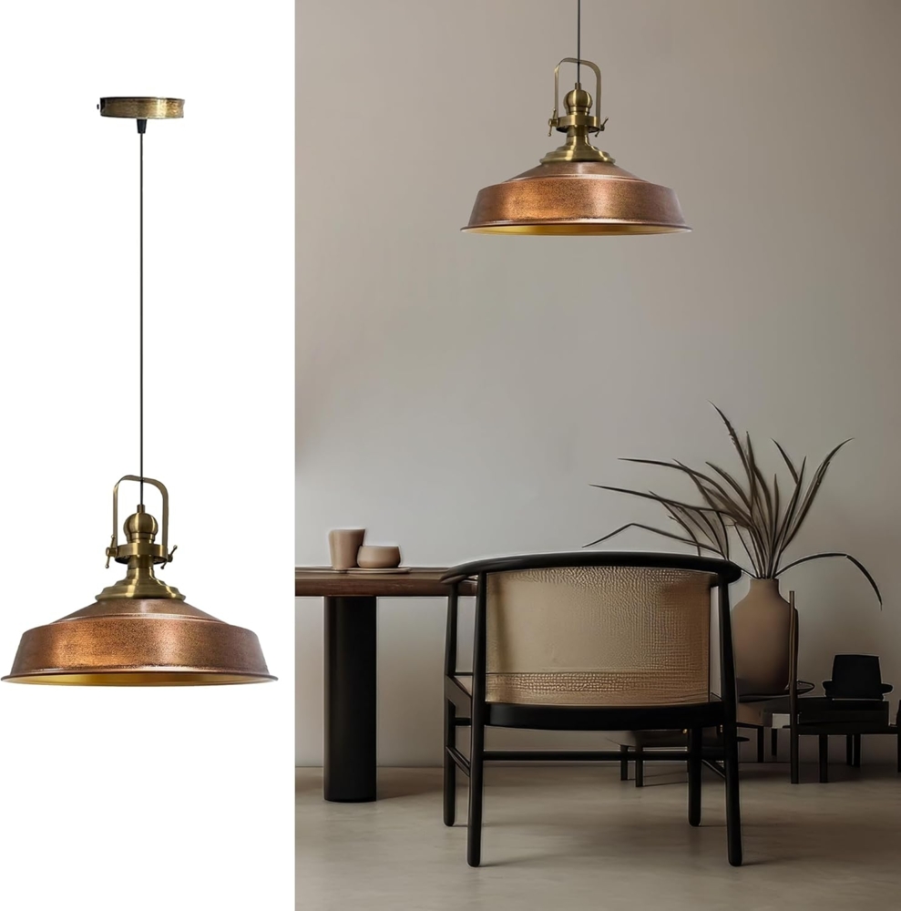 Bamyum Pendelleuchte Bamyum Pendelleuchte I Aslet l Ø41 cm E27 Metall Vintage Lampe, ohne Leuchtmittel Bild 1