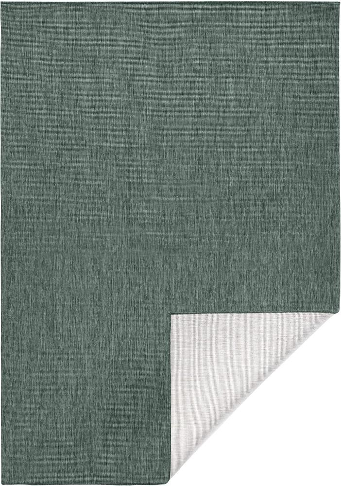 In- & Outdoor Wendeteppich Uni Miami Grün Creme - 160x230x0,5cm Bild 1