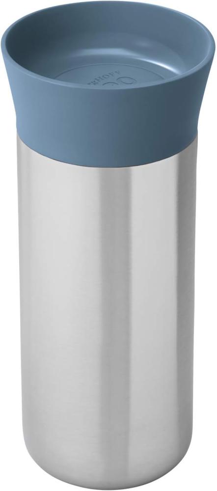 BergHOFF Leo Thermotasse, Thermobecher, To Go Becher, Kaffeebecher, Teebecher, Blau, 18-10 Edelstahl, 330ml, 3950146 Bild 1