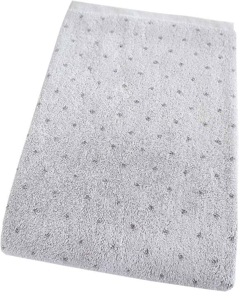 Dyckhoff Frottierserie Basic Line|Duschtuch 70x140 cm| pünktchen-silber-weiss Bild 1