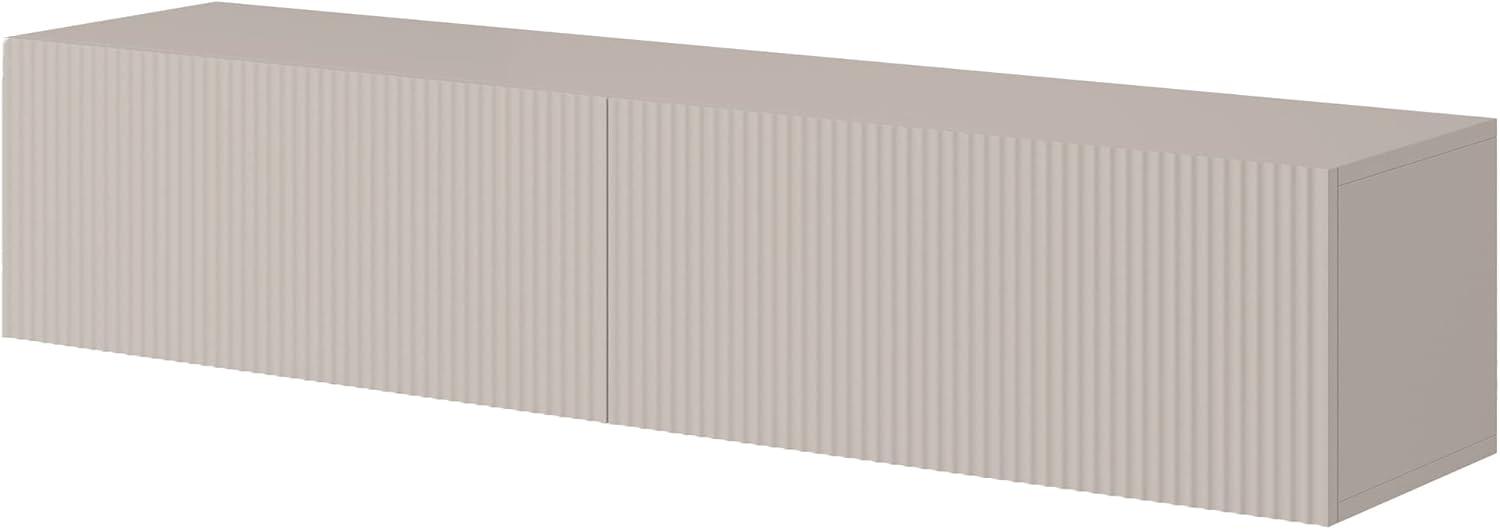 Selsey Veldio TV-Hängeboard, Melamin, Beige, 140 cm Bild 1