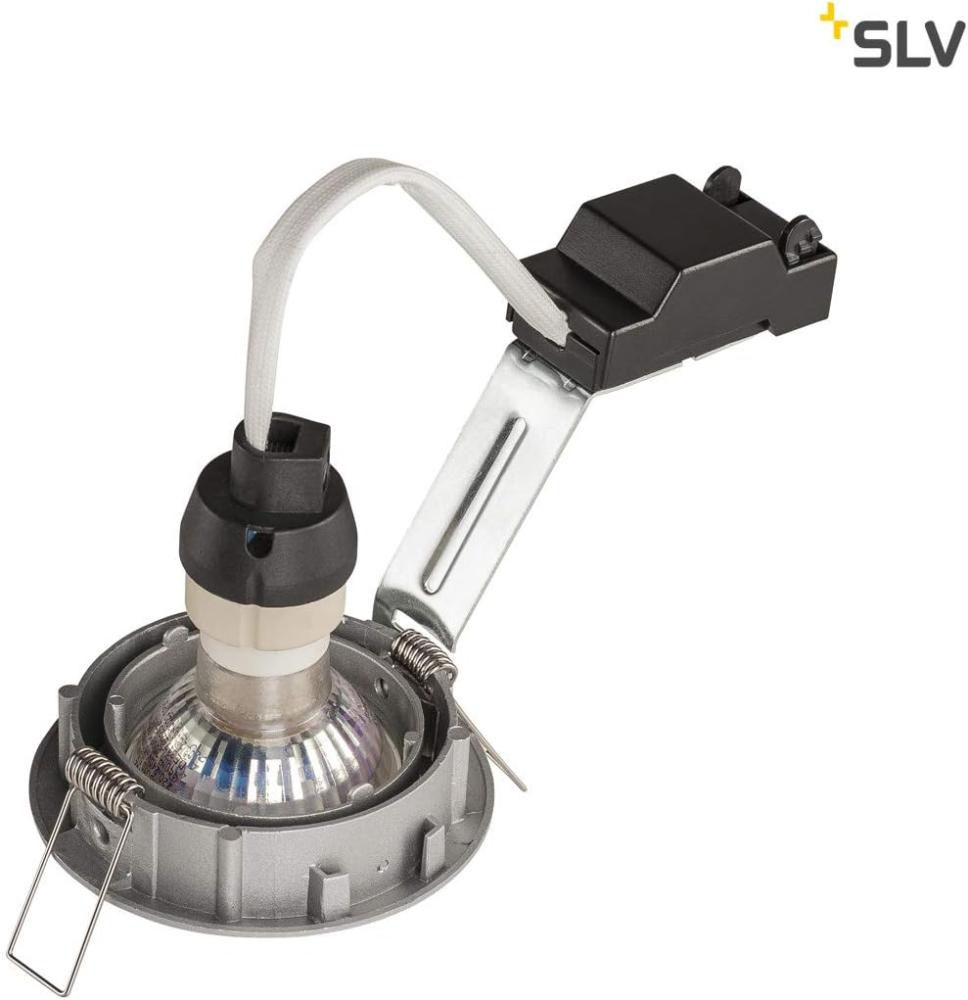 SLV No. 1000721 PIKA QPAR51 Deckeneinbauleuchte schwenkbar silbergrau max. 50W Bild 1