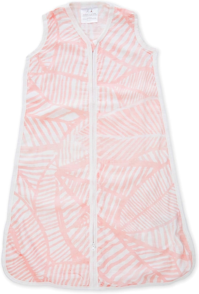 aden + anais™ Silky Soft Baby-Schlafsack, 1,0 TOG Wert, tragbare Decke für Babys, Bunte Muster für Mädchen & Jungen, Schlafsack für Neugeborene aus Bambusviskose, 0-6 Monate, Island Getaway Bild 1