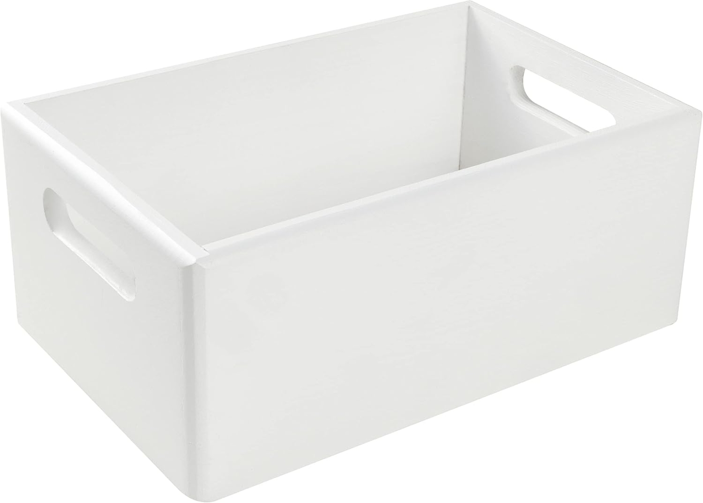 Creative Deco Holzkiste Obstkiste Korb 30x20x13cm (1cm) mit Griffen ohne Deckel, mit Griffen, ohne Deckel Bild 1