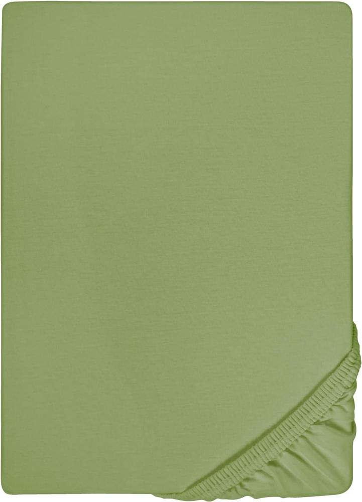 biberna Feinjersey-Spannbetttuch 0077144, fichte, 1x 140x200 cm - 160x200 cm Bild 1