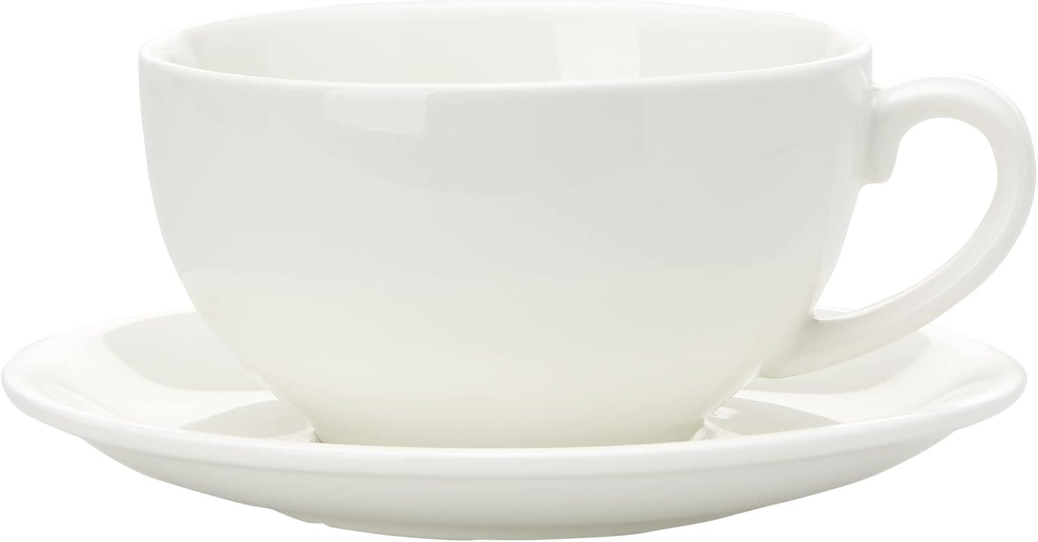 Cappuccinotasse mit Untertasse 15 cm / Maxwell & Williams / White Basics / Round / Tasse Bild 1