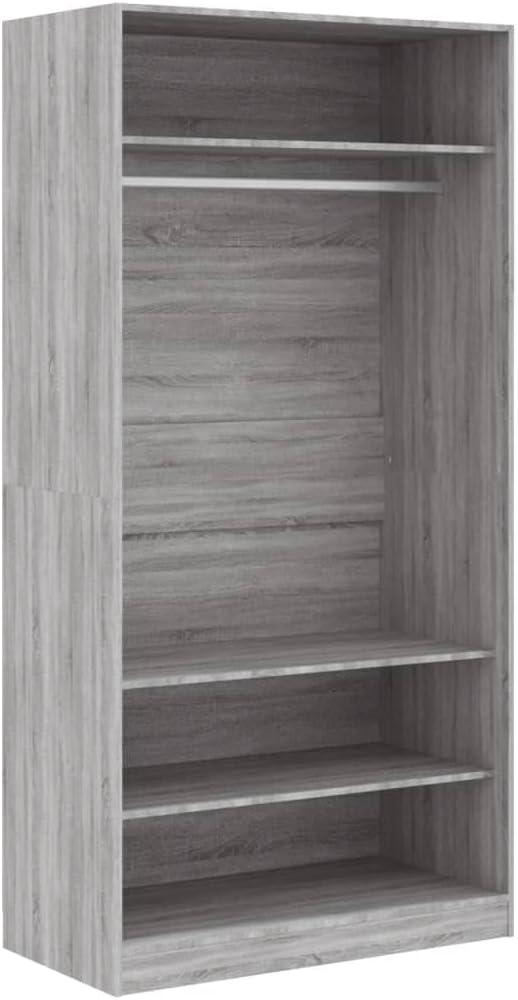 vidaXL Kleiderschrank Grau Sonoma 100x50x200 cm Holzwerkstoff 826615 Bild 1