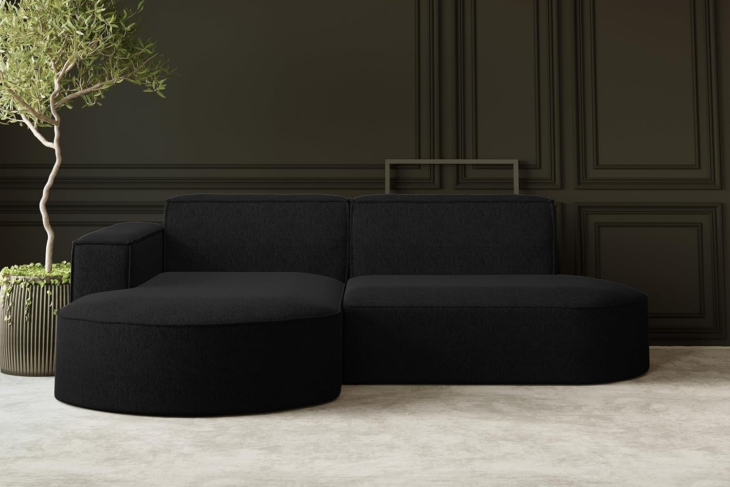 Kaiser Möbel Ecksofa Designer MODENA STUDIO L stoff Poso, Neve, Quelle Bild 1