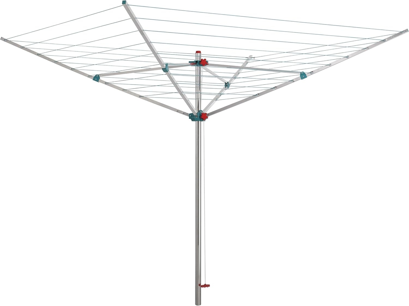 Blome Wäschespinne Alustar XL, 40 m Wäscheständer inkl. Bodenhülse zum Eindrehen Bild 1
