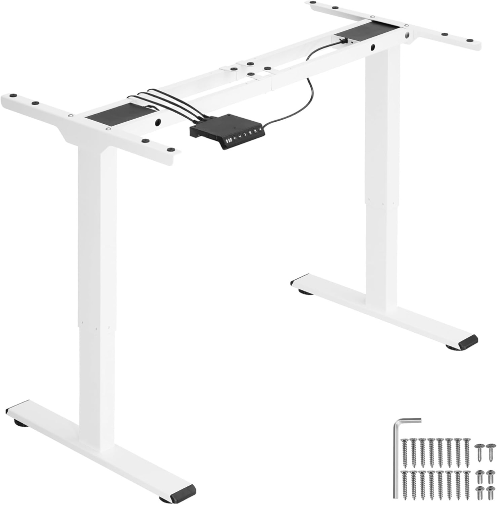 Tischgestell Melville höhenverstellbar 110-168 x 60 x 70-119cm - weiß Bild 1