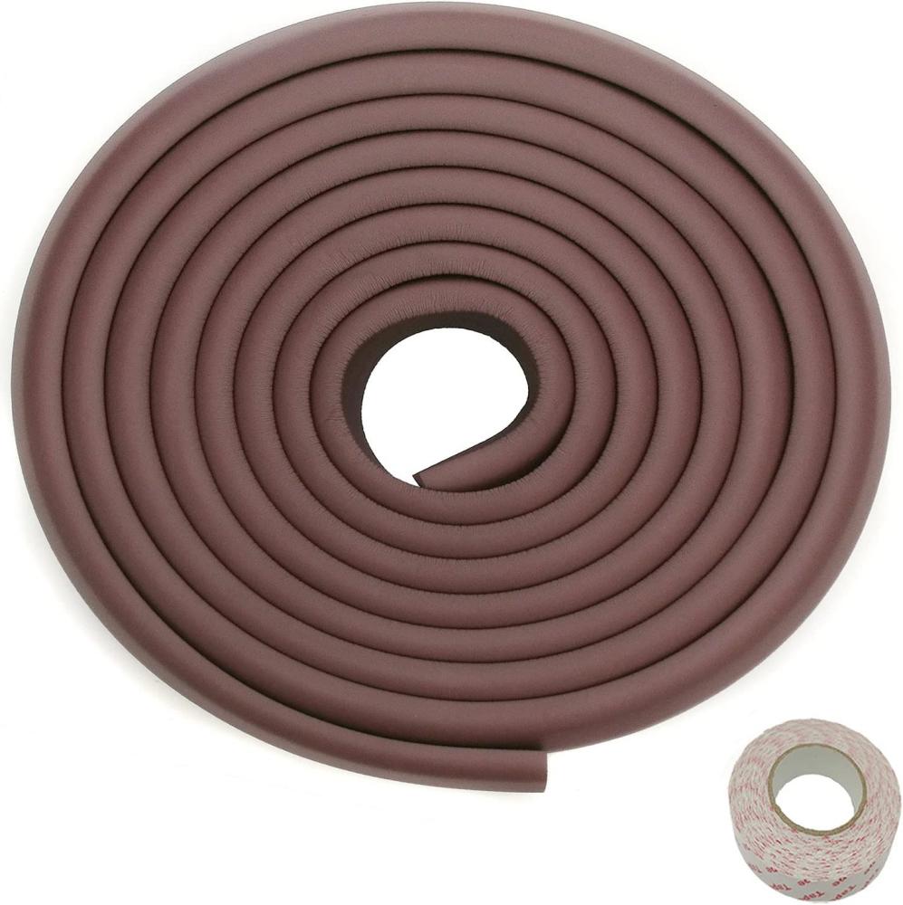 5 Meter L-form Kantenschutz Verdicken Schwamm Stoßschutz, Braun, TKD7000 Brown Bild 1