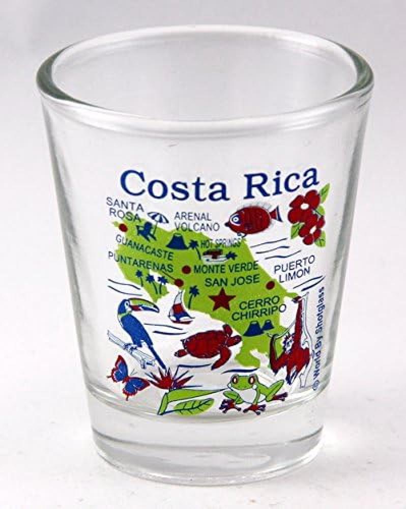 Costa Rica Map-Shot-Glas Bild 1