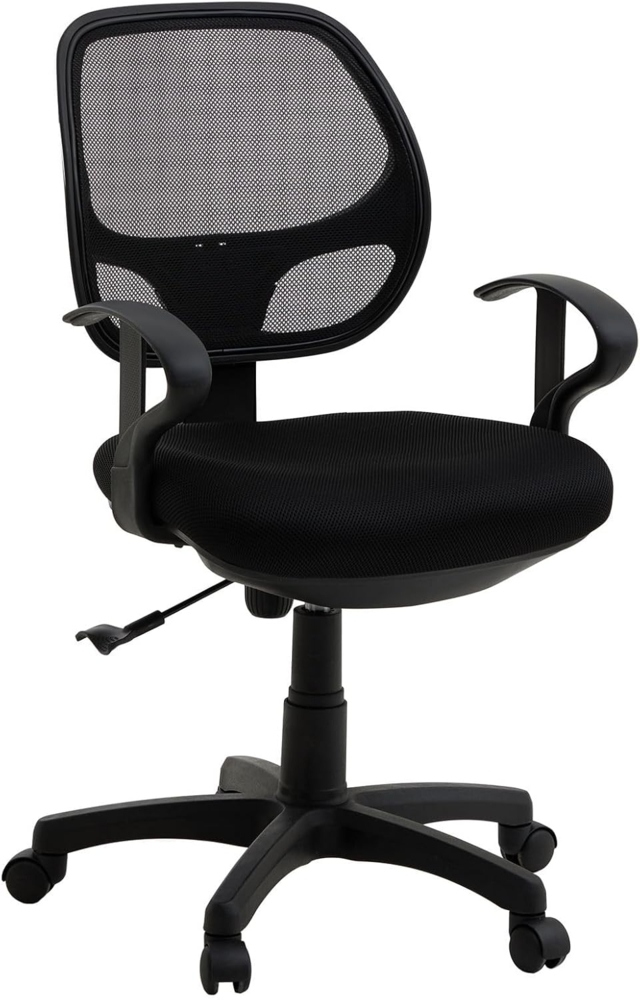 IDIMEX Drehstuhl COOL, Schreibtischstuhl ergonomisch höhenverstellbar Drehstuhl schwarz Bild 1