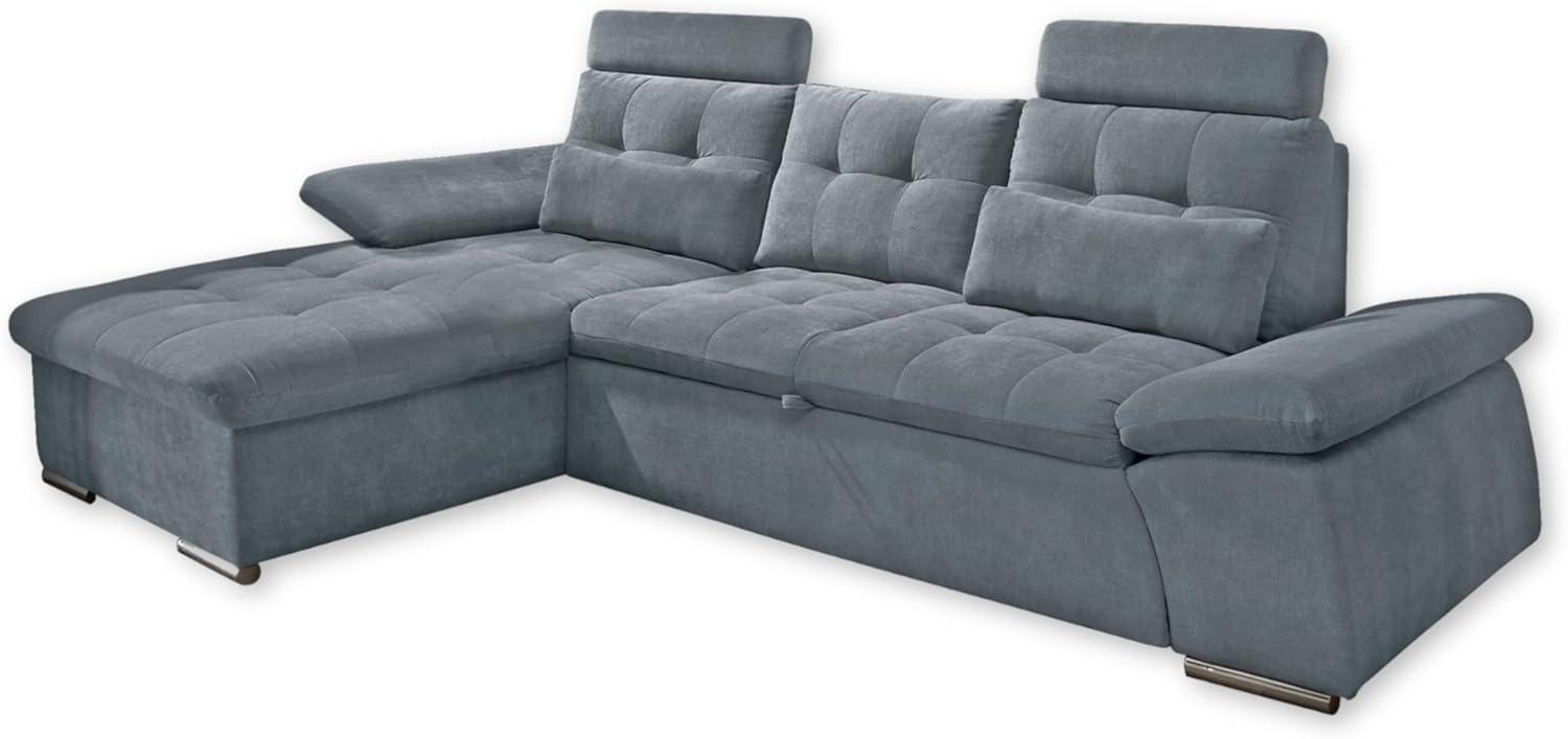 ED Exciting Design Nalo – Modernes Schlafsofa mit Bettkasten, verstellbaren Armlehnen und luxuriöser Uran Mikrofaser. Inklusive zwei Kopfstützen, in verschiedenen Farben wählbar Bild 1