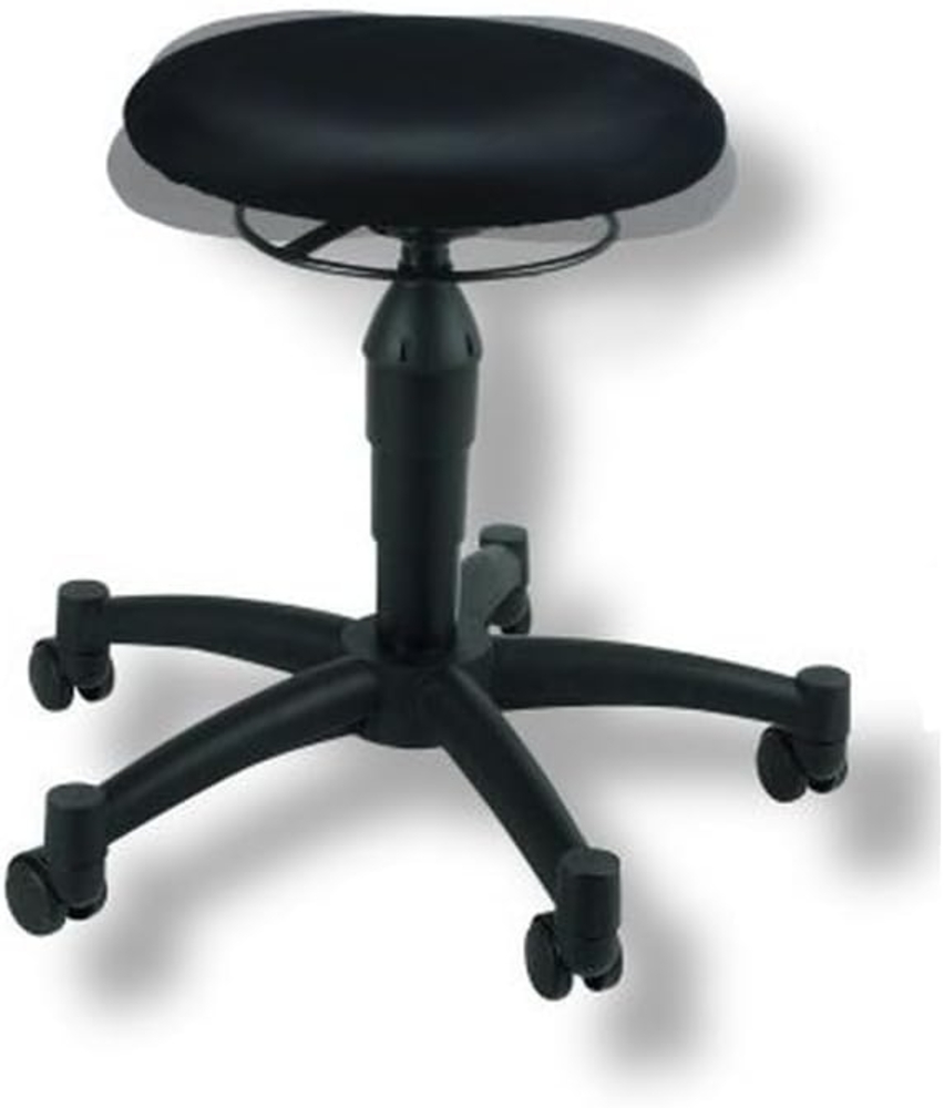Topstar Body Balance 10 Rollhocker anthrazit, Stoff, Kunststoff-Fußkreuz, höhenverstellbar Bild 1