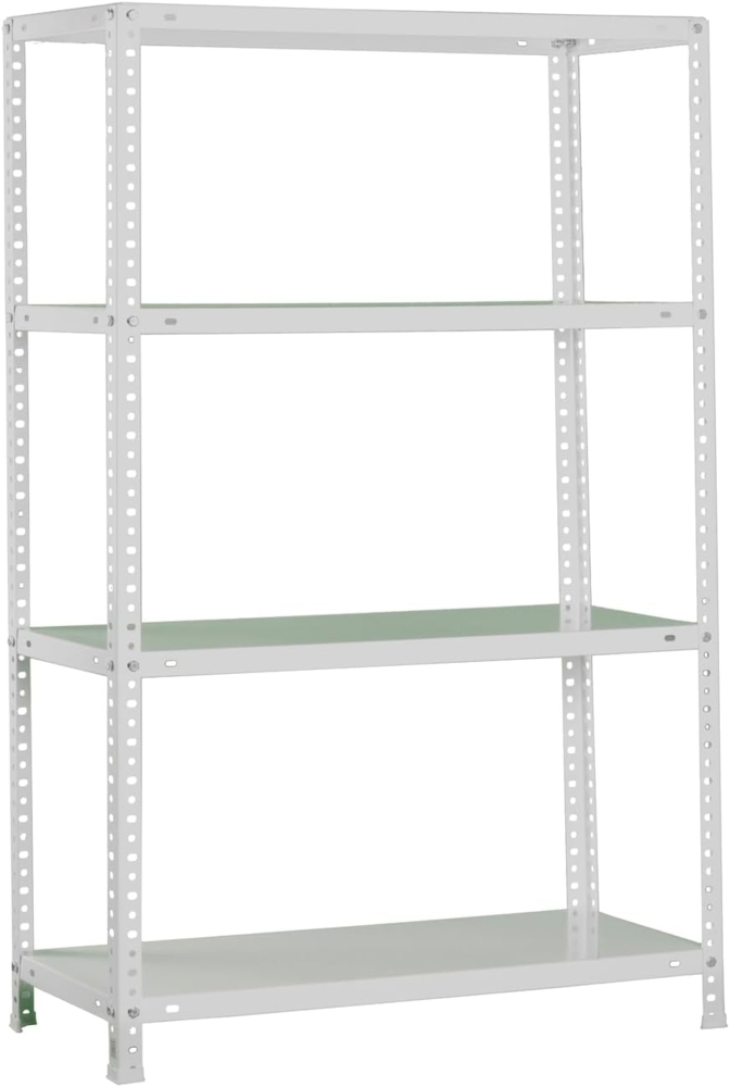 Simonrack Schwerlastregal, Lagerregal, 150 x 90 x 40 Metallregal, Kellerregal, Biegestelle 100 kg, 4 Fachböden, Grau - Comfort Bild 1