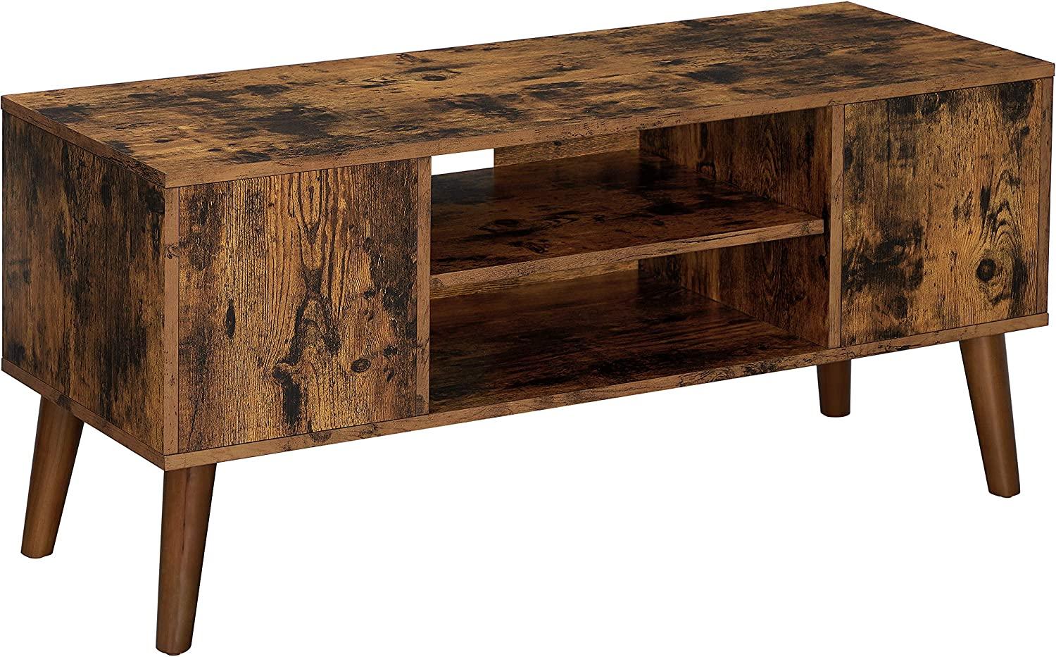 Vasagle Retro Lowboard, TV-Regal, Fernsehtisch, Fernsehschrank im 50/60er Jahre Look, Retro-Möbel für Ihren Flachbildschirm, Spielekonsolen, Wohnzimmer, Büro, Holzoptik von Songmics LTV08BX Bild 1