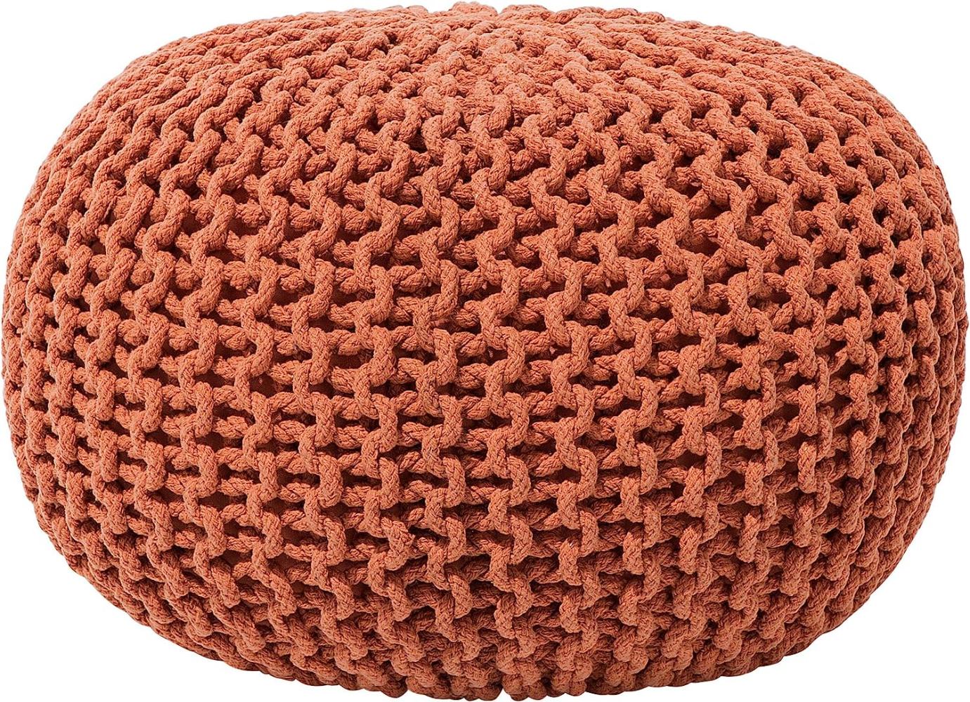 Pouf kupfer ⌀ 50 cm CONRAD Bild 1