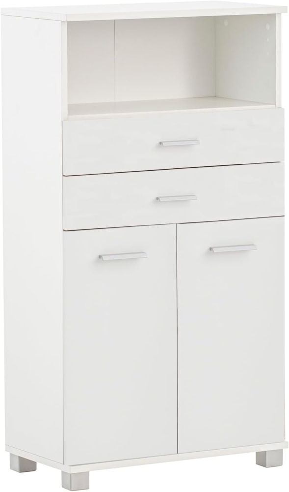 Schildmeyer Palermo Highboard 158818, Mattweiß, 59,8 x 32,6 x 110,5 cm Bild 1