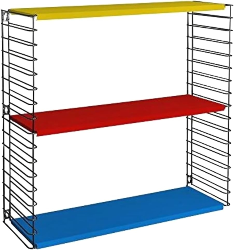 METALTEX 377603014 Bücherregal TOMADO mit 3 weißen Böden u. weißen Seiten / Hängeregal / TOMADO-Regalsystem Bild 1