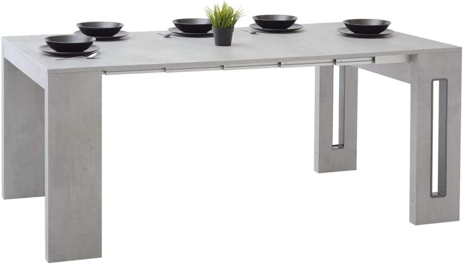 Selsey Roma – Ausziehtisch/Esstisch ausziehbar, MDF, Grau, 186 x 120 x 76 cm Bild 1