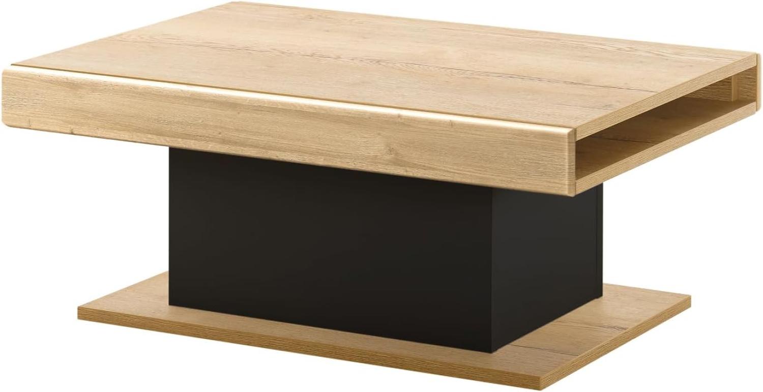 Couchtisch Savanna in Eiche und schwarz 90x64 cm Bild 1
