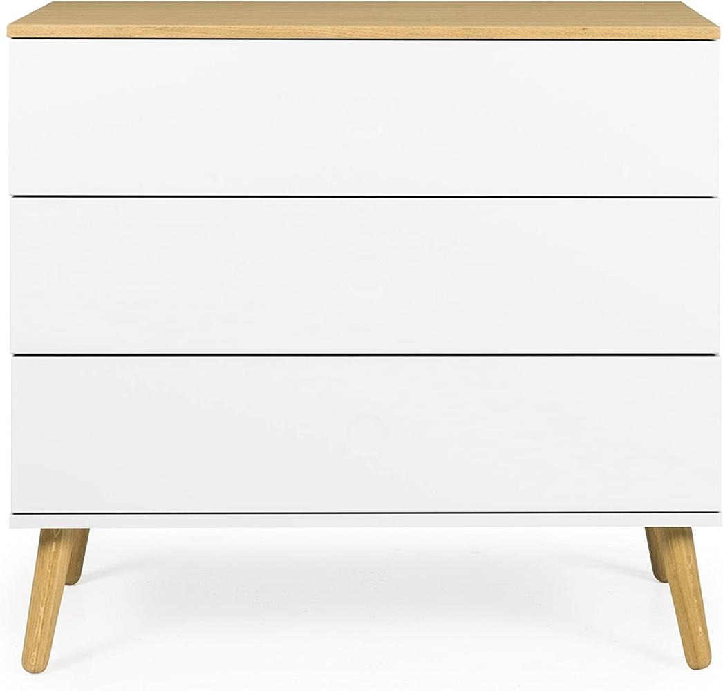 tenzo Dot Kommode, Holz, weiß/eiche, 90 x 43 x 79 cm Bild 1